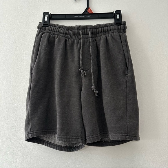 NWT PacSun Fleece Volley Shorts Charcoal Casual Sweat Shorts SZ Small - Picture 5 of 9